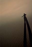 Shadows in the Singing Sands Mingsha Shan Dunhuang, China