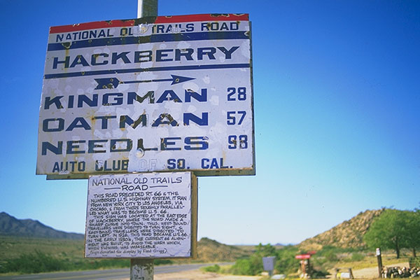 Hackberry, Arizona, United States of America
: Signs; On The Road.