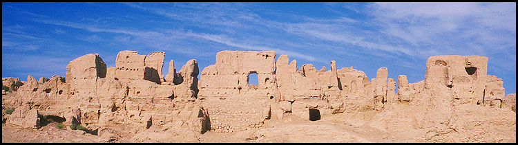Jiaohe, Xinjiang, People's Republic of China
: Ruins and Restorations.
