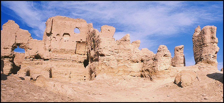 Jiaohe, Xinjiang, People's Republic of China
: Ruins and Restorations.
