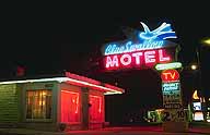 Route 66 Neaon; Blue Swallow Motel; Tucumcari, New Mexico, USA
