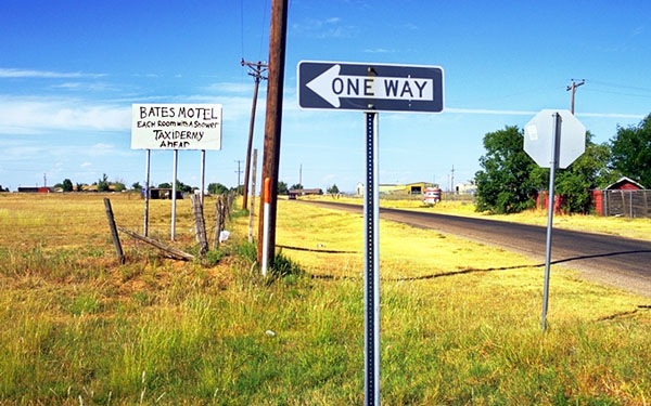 Texas Route 66, Texas, United States of America
: Signs.