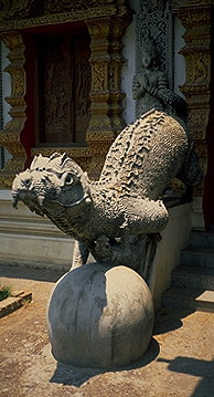 ..there be dragons<br>Chiang Mai, Thailand: Various Chiang Mai Wats, Chiang Mai, Thailand
: Statues; Temples.