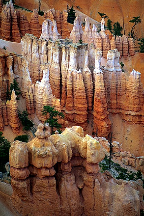 Dusk at Sunrise Point<br>A Telephoto Essay<br>Bryce Canyon National Park<br>Utah, USA: Bryce Canyon National Park, Utah, United States of America
: Abstractions; Geological Formations.