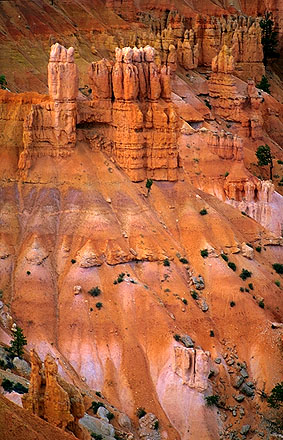 Dusk at Sunrise Point<br>A Telephoto Essay<br>Bryce Canyon National Park<br>Utah, USA: Bryce Canyon National Park, Utah, United States of America
; Geological Formations.