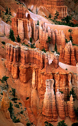 Dusk at Sunrise Point<br>A Telephoto Essay<br>Bryce Canyon National Park<br>Utah, USA: Bryce Canyon National Park, Utah, United States of America
; Geological Formations.