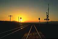 Rail Crossing :: Nearing Ludlow, California