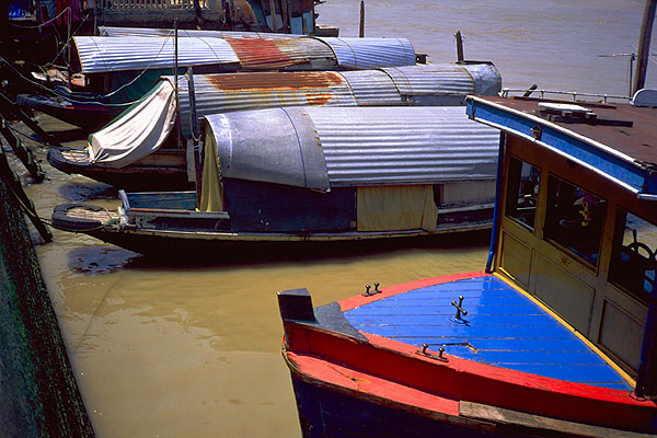 The Chao Phraya River<br>Bangkok Thailand: The Chao Phraya River, Bangkok, Thailand
: Rivers; Shorelines.