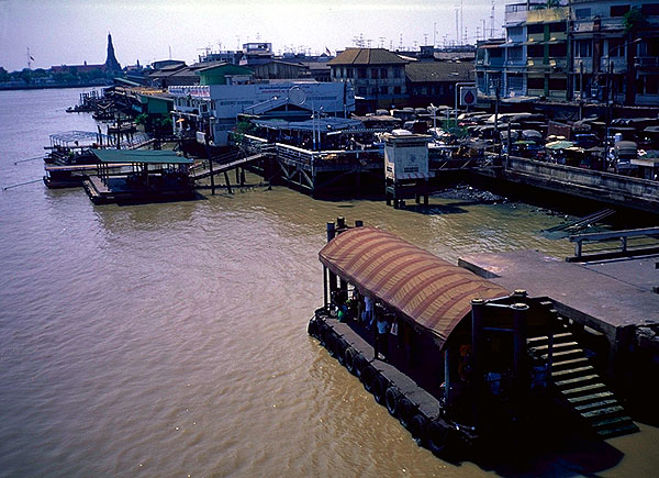 The Chao Phraya River<br>Bangkok Thailand: The Chao Phraya River, Bangkok, Thailand
: Rivers; Food Stalls and Markets.
