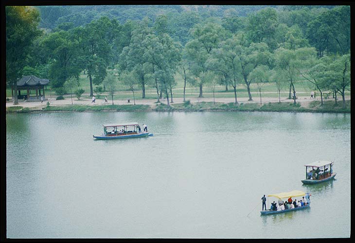 The Summer Palace :: The lake from Misty Rain Tower<br>Chengde, Hebei Province: Chengde, Hebei, People's Republic of China
: Lakes.