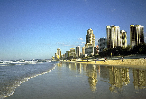 The Gold Coast<br>Queensland, Australia: The Gold Coast, Queensland, Australia
: Coastal Shoreline Scenes.