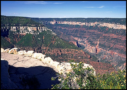 The View from Bright Angel Point<br>Grand Canyon, North Rim<br>Arizona, USA: Grand Canyon National Park, Arizona, United States of America
: Landscapes; Canyons.