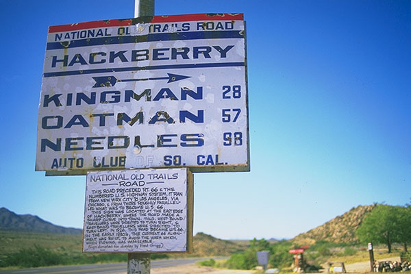 The road before the Mother Road<br>Hackberry, Arizona: Hackberry, Arizona, United States of America
: Signs; On The Road.