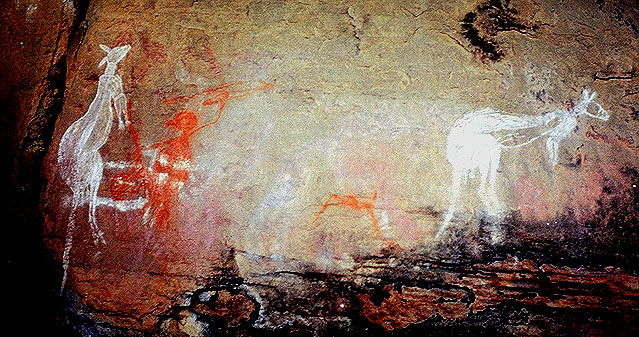 Aboriginal Rock Paintings<br>Kakadu National Park<br>Northern Territory, Australia: Kakadu National Park, Northern Territory, Australia
: Indigenous Peoples.
