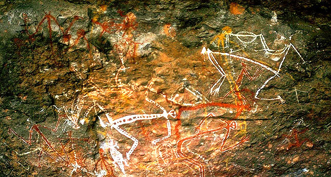 Aboriginal Rock Paintings<br>Kakadu National Park<br>Northern Territory, Australia: Kakadu National Park, Northern Territory, Australia
: Indigenous Peoples.