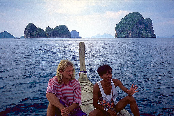 Sak sails the Andaman<br>near Krabi, Thailand: The Andaman Sea, Krabi, Thailand
: People You Meet.