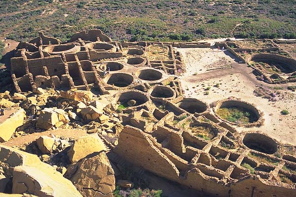 Pueblo Bonito<br>A Chaco Canyon Great House<br>Near Thoreau, New Mexico: Chaco Canyon, New Mexico, United States of America
: Ruins and Restorations; Engineering Feats.