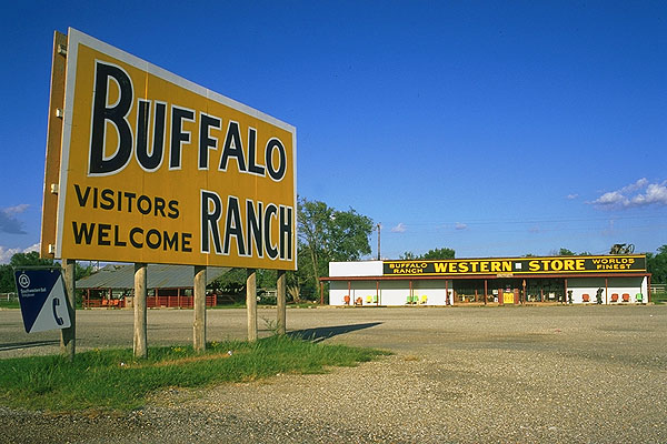 Buffalo Ranch<br>26 miles into Oklahoma: Oklahoma Route 66, Oklahoma!, United States of America
: Emporium.