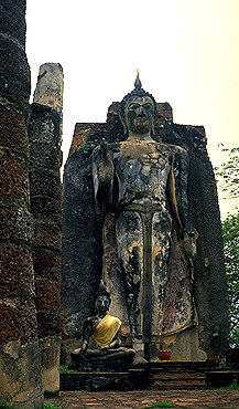 Two Buddhas<br>Sukhothai, Thailand: Sukhothai, Thailand
: Ruins and Restorations; Buddha Images.