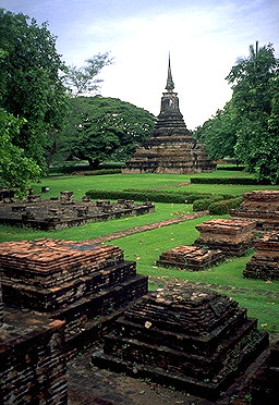 Temple Ruins<br>Sukhothai, Thailand: Sukhothai, Thailand
: Ruins and Restorations.