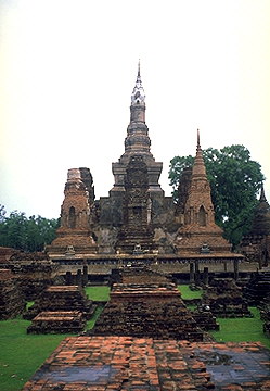 Temple Ruins<br>Sukhothai, Thailand: Sukhothai, Thailand
: Ruins and Restorations.