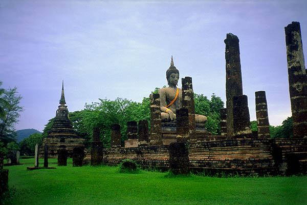 Another Buddha with Sash<br>Sukhothai, Thailand: Sukhothai, Thailand
: Ruins and Restorations; Buddha Images.