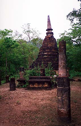 Stupa<br>Sukhothai, Thailand: Sukhothai, Thailand
: Ruins and Restorations.