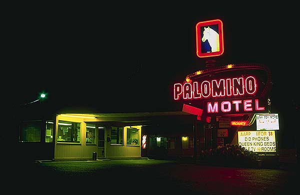 The Palomino Motel<br>Tucumcari, New Mexico: Tucumcari, New Mexico, United States of America
: Motels and Motor Courts; Neon.