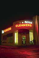 Art Deco Cleaners :: with neon :: Tulsa, Oklahoma