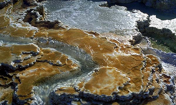Mammoth Hot Springs<br>Yellowstone National Park<br>Wyoming, USA: Yellowstone National Park, Wyoming, United States of America
: Abstractions; Geological Formations.