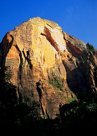 Red Arch Mountain<br>(I think)<br>Zion National Park<br>Utah, USA: Zion National Park, Utah, United States of America
: Geological Formations; Landscapes.