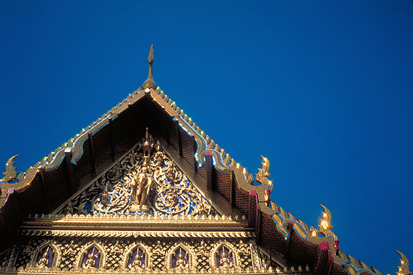 A Temple Gable<br>Grand Palace<br>Bangkok, Thailand: The Grand Palace, Bangkok, Thailand
: Buildings; Temples.