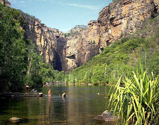 Jim Jim Falls<br>Kakadu National Park<br>Northern Territory, Australia: Jim Jim Falls, Northern Territory, Australia
: The Natural Order; Rivers.