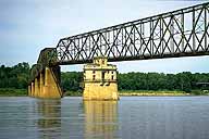 The Chain of Rocks Bridge :: Crossing the Mississippi River to Missouri :: Granite City, Illinois