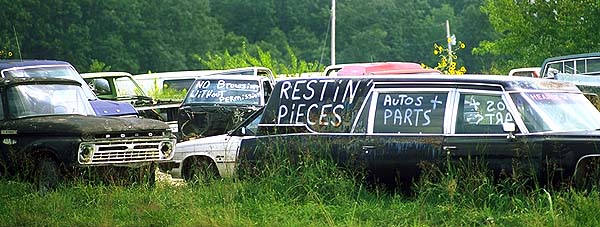 Gone to seed.<br>Joplin, Missouri: Missouri Route 66, Missouri, United States of America
: Cars; Signs.