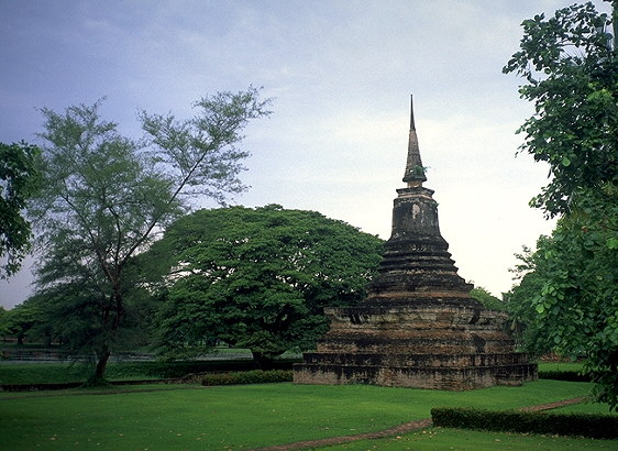 Pile of Bricks &eq; Stupa<br>Sukhothai, Thailand: Sukhothai, Thailand
: Ruins and Restorations.