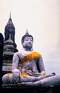 Stucco Buddha with Sash :: Sukhothai, Thailand